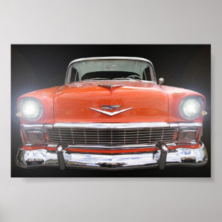 1956 CHEVY "LIGHTS ON" POSTER
