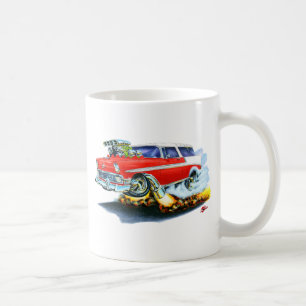 1956 Chevy Nomad Red Car Coffee Mug
