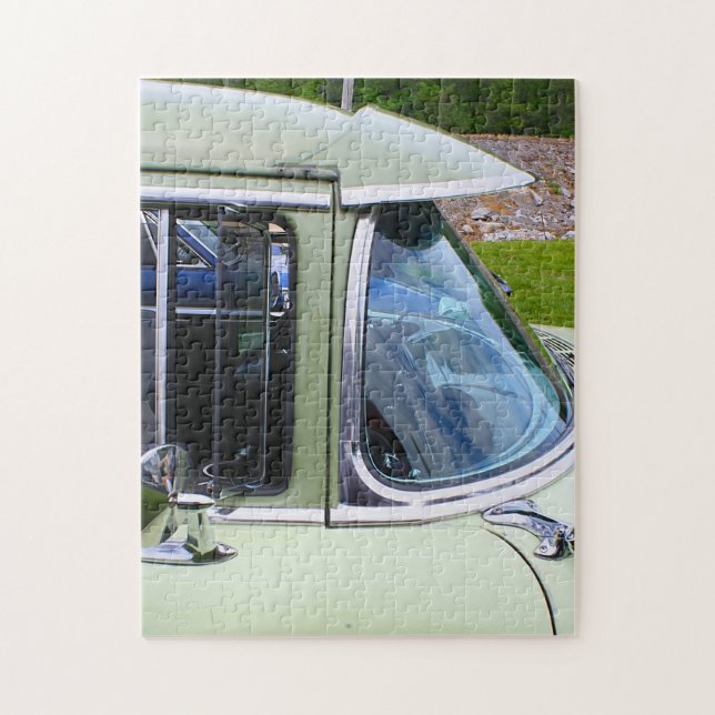 1956 Classic Car Windshield, Vent Window, & Visor Jigsaw Puzzle (Vertical)