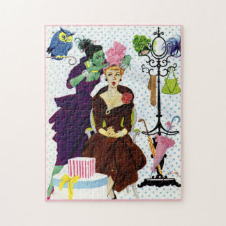 1956 Jealousy whispers into Gloria's ear Jigsaw Puzzle