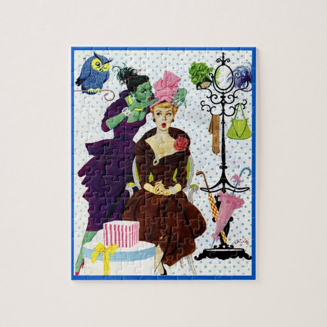 1956 Jealousy whispers into Gloria's ear Jigsaw Puzzle (Vertical)