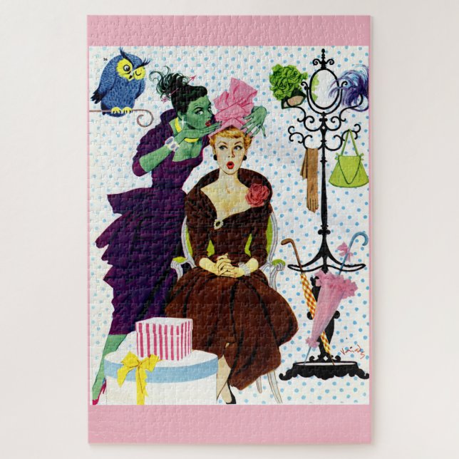 1956 Jealousy whispers into Gloria's ear Jigsaw Puzzle (Vertical)