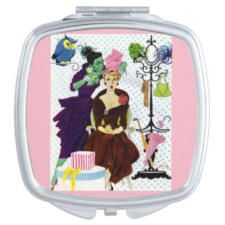 1956 Jealousy whispers into Gloria's ear Makeup Mirror