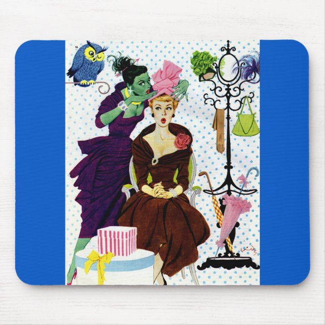 1956 Jealousy whispers into Gloria's ear Mouse Pad (Front)