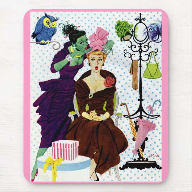 1956 Jealousy whispers into Gloria's ear Mouse Pad (Front)