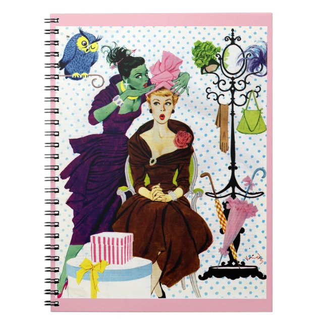 1956 Jealousy whispers into Gloria's ear Notebook (Front)