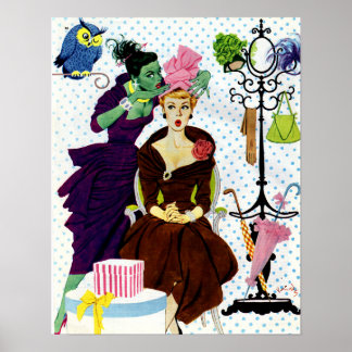 1956 Jealousy whispers into Gloria's ear Poster
