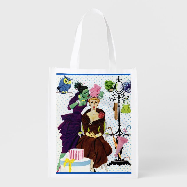 1956 Jealousy whispers into Gloria's ear Reusable Grocery Bag (Front)