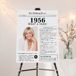 1956 Newspaper Welcome Sign 