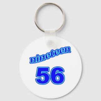 1956 Nineteen 56 Keychain