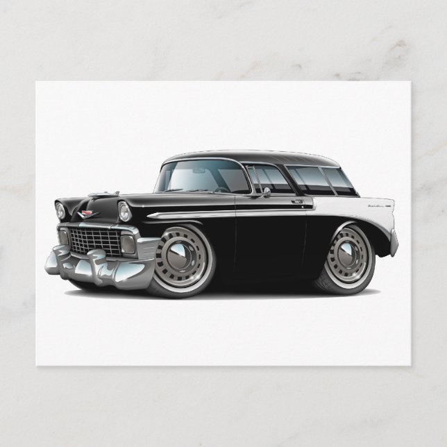 1956 Nomad Black-White Car Postcard (Front)