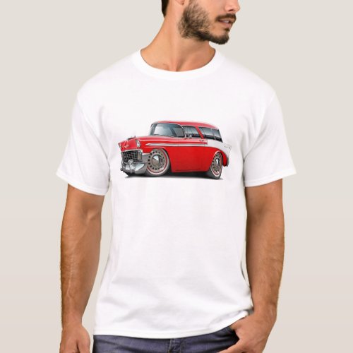 1956 Nomad Red_White Car T_Shirt