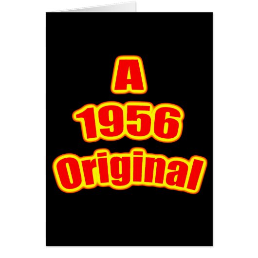 1956 Original Red Blk Cards (Front)