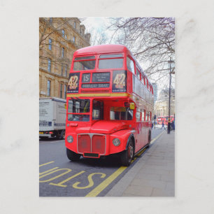 1956 Routemaster Bus, London UK Postcard