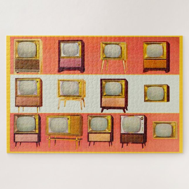 1956 television sets jigsaw puzzle (Horizontal)