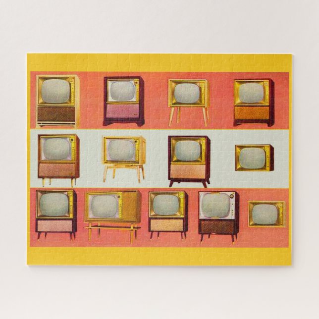 1956 television sets jigsaw puzzle (Horizontal)