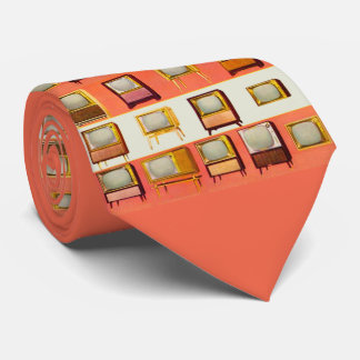 1956 television sets print neck tie