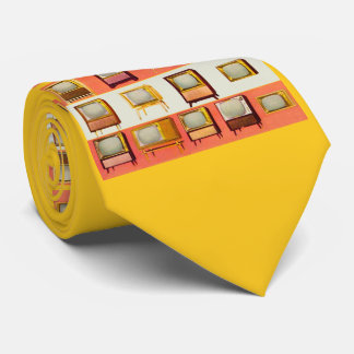 1956 television sets print neck tie