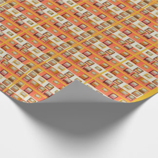 1956 television sets print wrapping paper