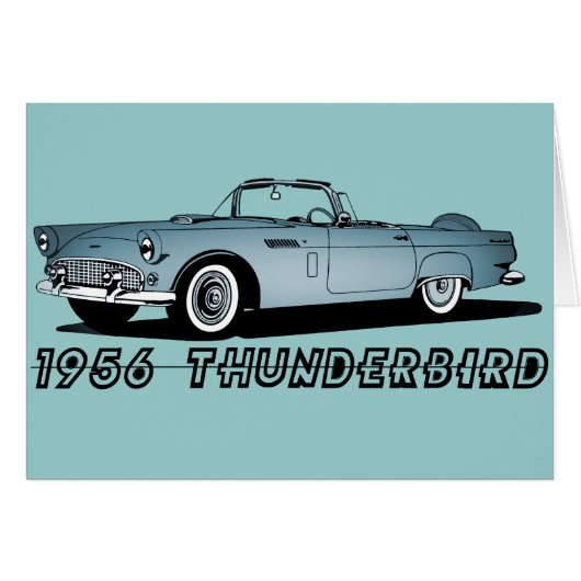 1956 Thunderbird Cards (Front Horizontal)
