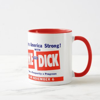 1956 Vote Ike And Dick Mug by historicimage at Zazzle