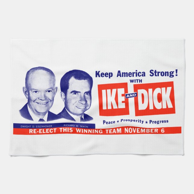 1956 Vote Ike and Dick Towel (Horizontal)