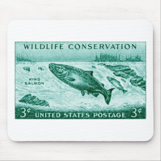 1956 Wildlife Conservation, Salmon Mouse Pad