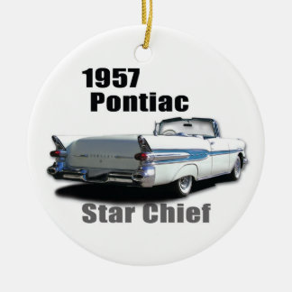 1957 & 1959 PONTIACS CERAMIC ORNAMENT