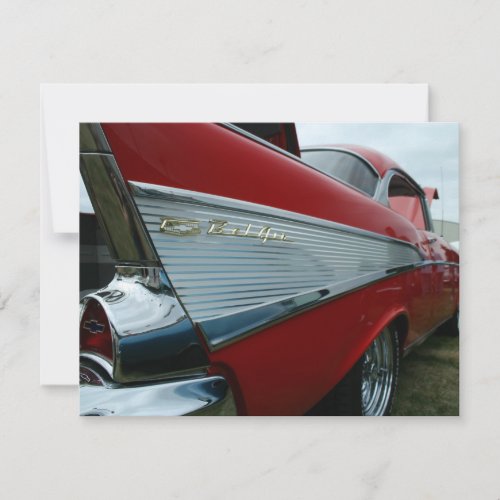 1957 Bel Air Personalized Invitations