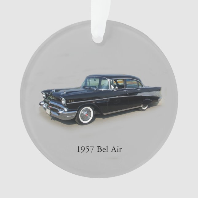 1957 Bel Air 4 Door acrylic ornament (Front)