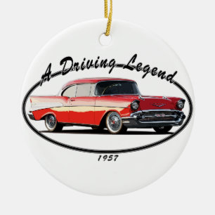 1957 BEL AIR RED CERAMIC ORNAMENT