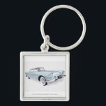 1957 Cadillac with silhouette of driver inside Keychain<br><div class="desc">Illustration of 1957 Cadillac with silhouette of driver visible inside. Copyright: Dorling Kindersley</div>