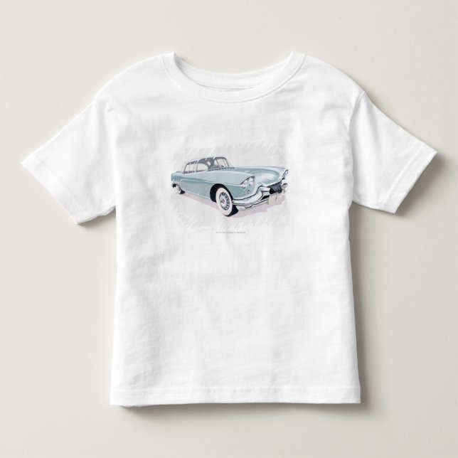 1957 Cadillac with silhouette of driver inside Toddler T-shirt (Front)