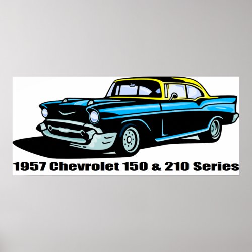 1957 Chevrolet 150  210 Series Poster