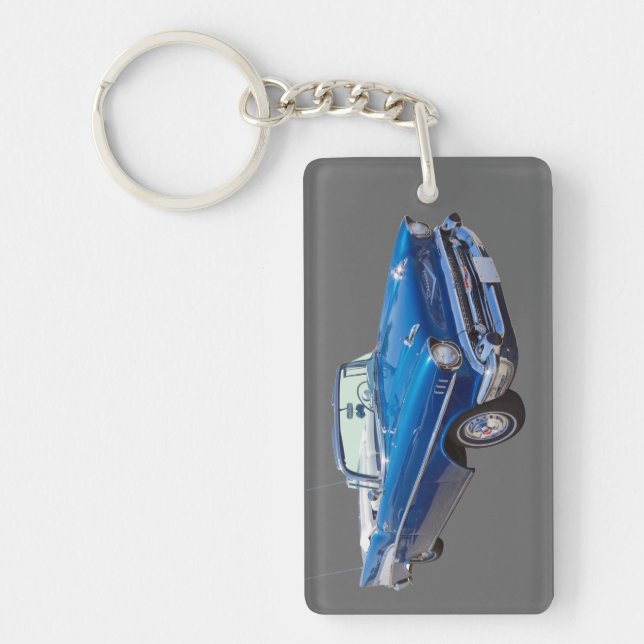 1957 Chevrolet Bel Air 2-door Convertible Keychain (Front)