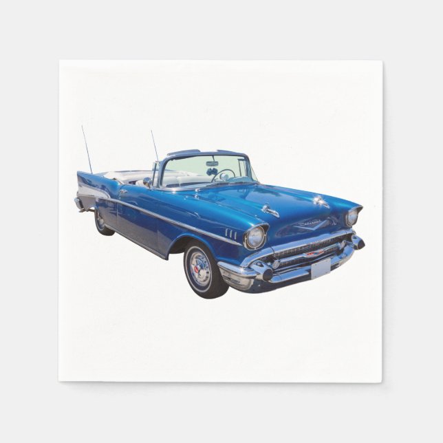 1957 Chevrolet Bel Air 2-door Convertible Paper Napkins (Front)