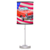 1957 Chevrolet Bel Air And US Flag Table Lamp (Front)