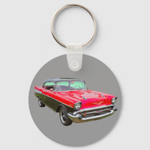 1957 Chevrolet Bel Air Classic Car Keychain