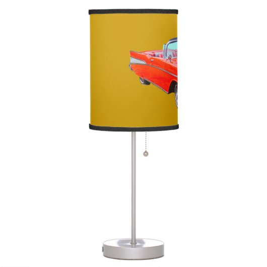 1957 Chevrolet Bel Air Convertible Antique Car Table Lamp (Left)