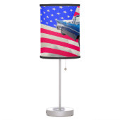 1957 Chevrolet Bel Air with American Flag Table Lamp (Left)