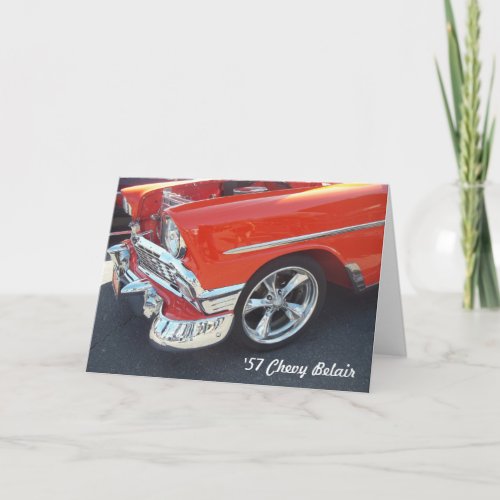1957 Chevrolet Chevy Belair Greeting Card
