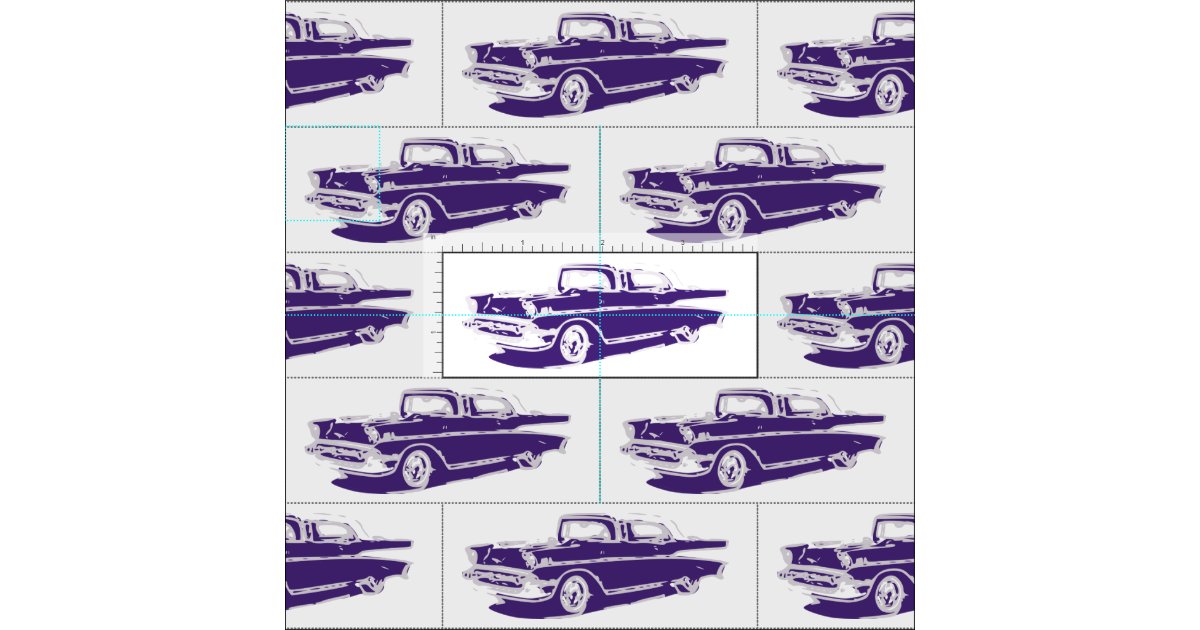 1957 Chevrolet Classic Car Fabric Zazzle
