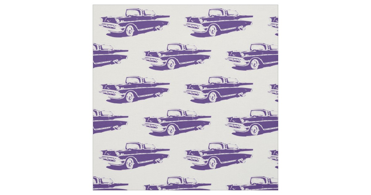 1957 Chevrolet Classic Car Fabric Zazzle
