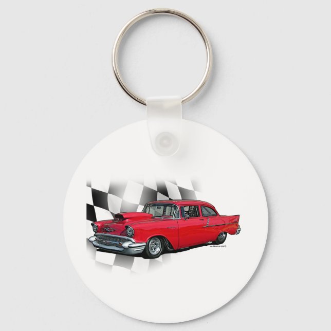 1957 Chevrolet Dragster Keychain (Front)