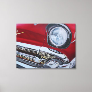 "1957 Chevy Bel Air"  artist Teresa Griffin Canvas Print