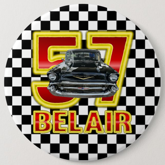 1957 Chevy Bel Air Button. Button (Front)