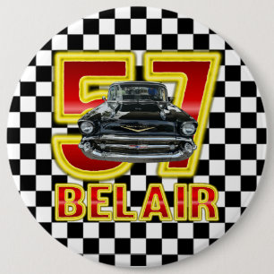 1957 Chevy Bel Air Button. Button