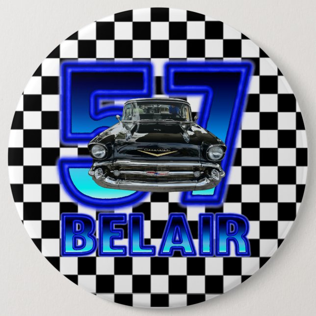 1957 Chevy Bel Air Button. Button (Front)