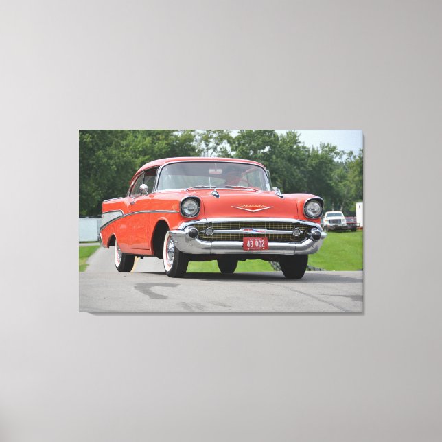 1957 Chevy Bel-Air Canvas Print (Front)