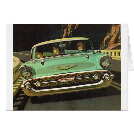 1957 Chevy Bel Air Cards (Front Horizontal)